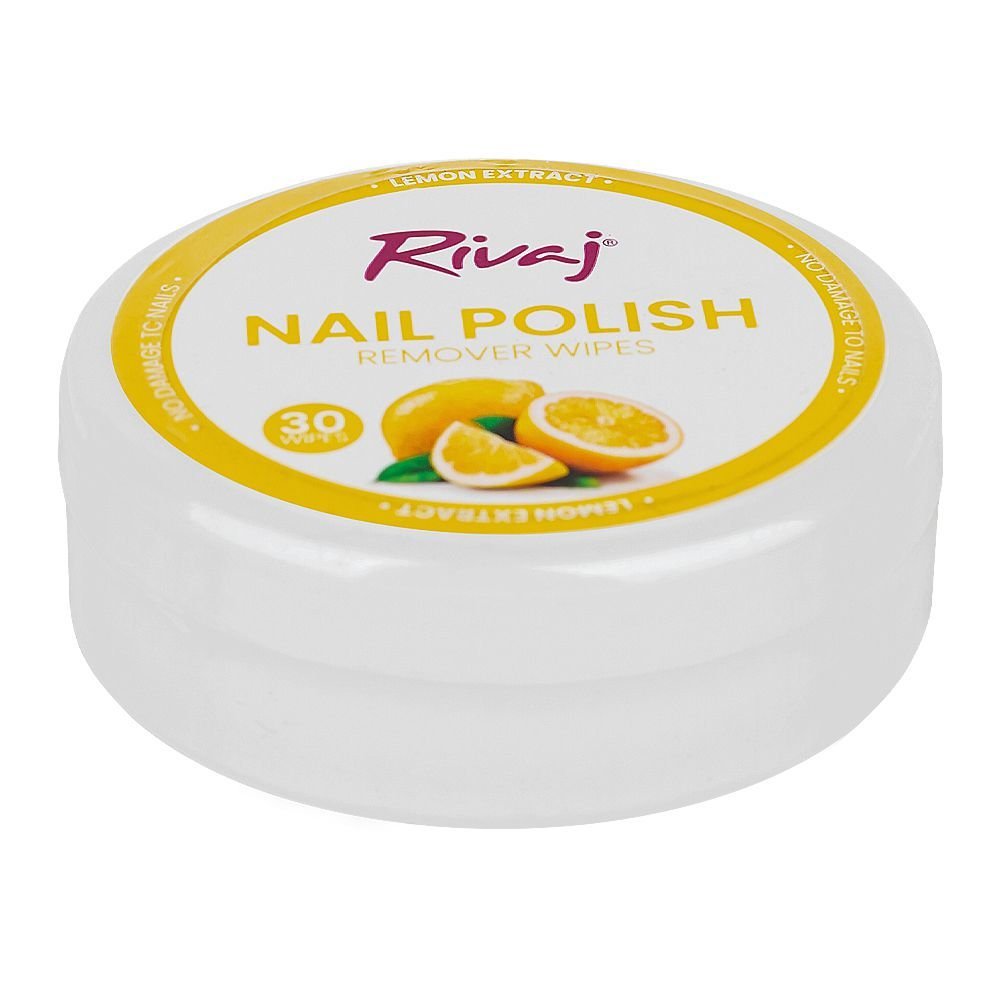 RIVAJ NAIL POLISH WIPES LEMON