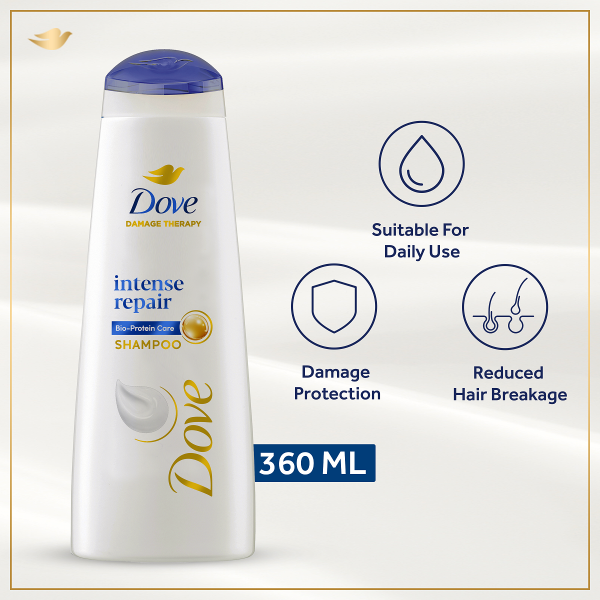 Dove Intense Repair Shampoo 360Ml