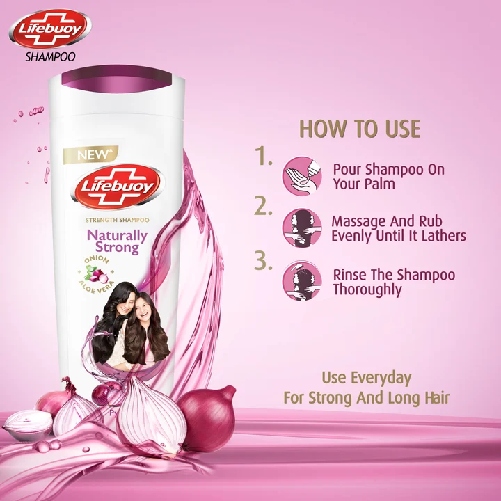 Lifebuoy Herbal Strong Strength Shampoo, 175ml
