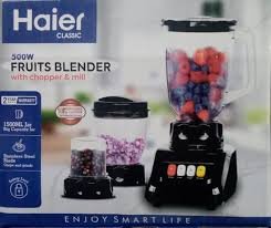 HAIER Fruits Blender 1500ml Big Capacity Jar Stainless Steel Blade Power full two Sped Motor | 500 W