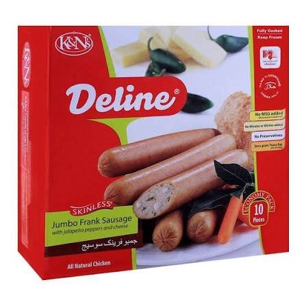 K&NS JUMBO FRANK SAUSAGE 10PCS