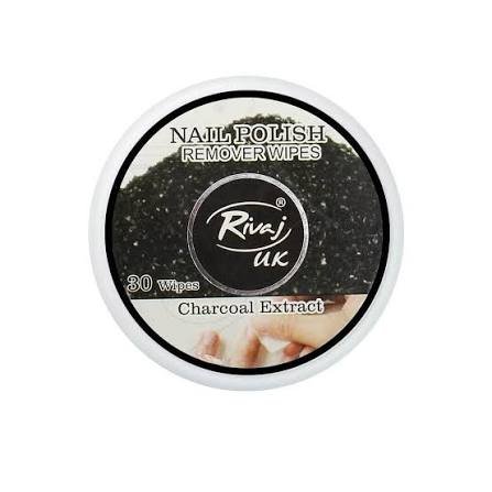 RIVAJ NAIL POLISH WIPES BLACK