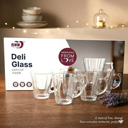 DELI GLASSWARE 6PCS 285ML Y5170-2